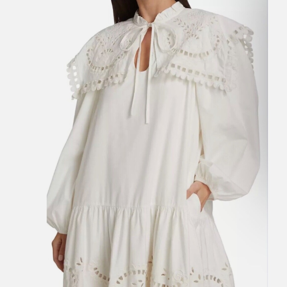 ★NWT Sea NY Santos Eyelet Dress Ivory S★ - Picture 5 of 11